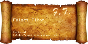 Feiszt Tibor névjegykártya